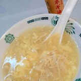 ネギ油香るえのき玉子中華スープ